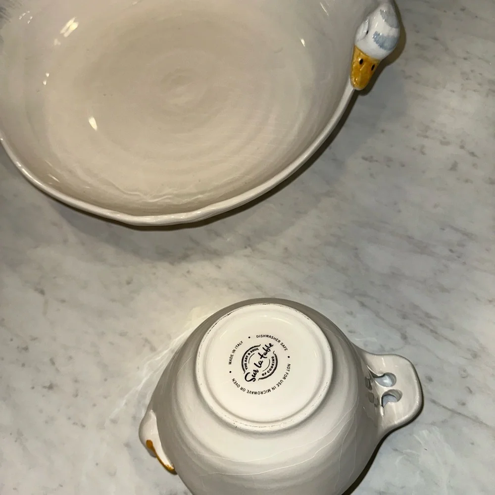 Gorgeous vintage goose dishes-made in Italy super rare!!!! Perfect condition!!